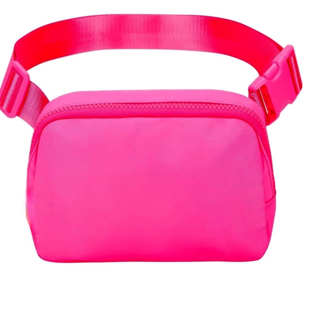 Barbie Pink Fanny Pack Adjustable Strap 3 Mesh Pockets Outer Safety Zip Pocket